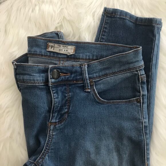 Free People Midrise skinny stretch jeans size 27 - Picture 2 of 6